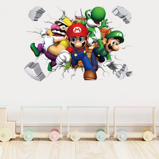 Sticker decorativ cu Mario, 70 cm, 1107STK Sticker decorativ cu Mario, 70 cm, 1107STK