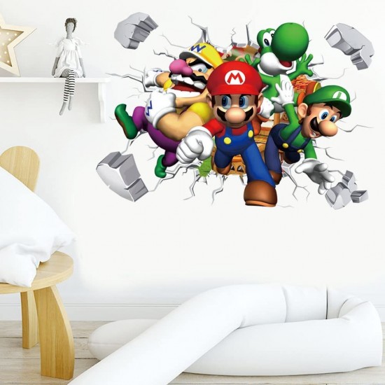 Sticker decorativ cu Mario, 70 cm, 1107STK Sticker decorativ cu Mario, 70 cm, 1107STK