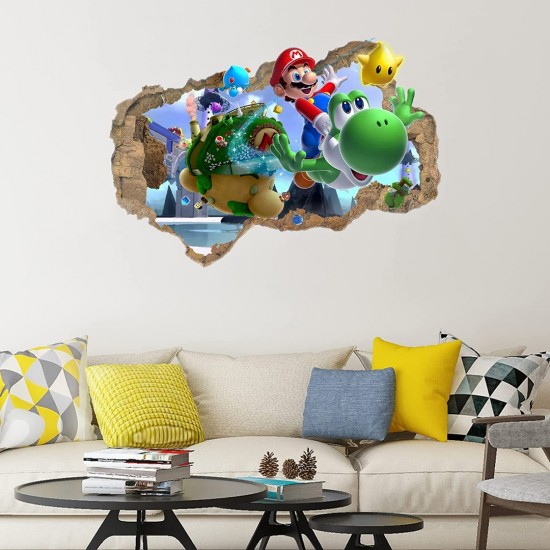 Sticker decorativ cu Mario, 70 cm, 1108STK Sticker decorativ cu Mario, 70 cm, 1108STK