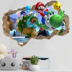 Sticker decorativ cu Mario, 70 cm, 1108STK