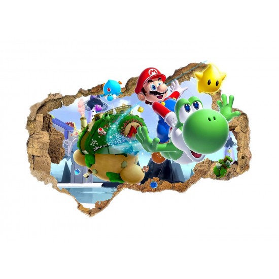 Sticker decorativ cu Mario, 70 cm, 1108STK Sticker decorativ cu Mario, 70 cm, 1108STK