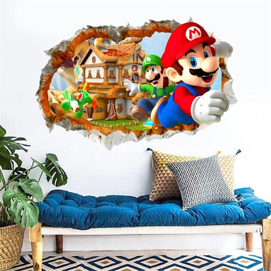 Sticker decorativ cu Mario, 80 cm, 1117STK
