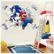 Sticker decorativ cu Mario si Sonic, 60 cm, 1100STK