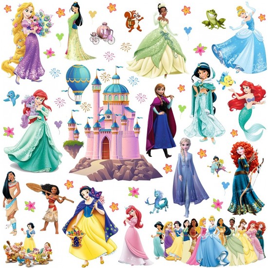 Sticker decorativ cu Printese, 70 cm, 1114STK Sticker decorativ cu Printese, 70 cm, 1114STK