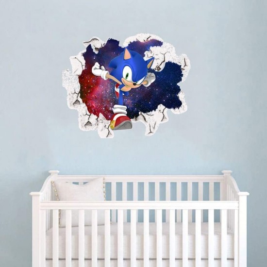 Sticker decorativ cu Sonic, 60 cm, 1115STK