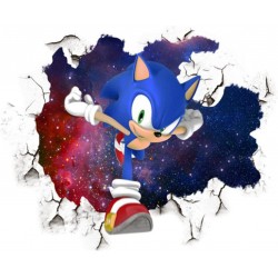 Sticker decorativ cu Sonic, 60 cm, 1115STK