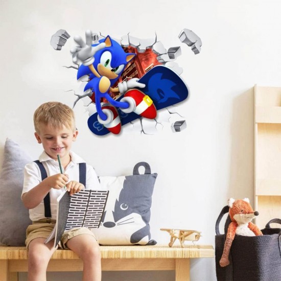 Sticker decorativ cu Sonic, 70 cm, 1118STK Sticker decorativ cu Sonic, 70 cm, 1118STK