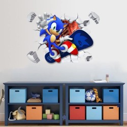 Sticker decorativ cu Sonic, 70 cm, 1118STK