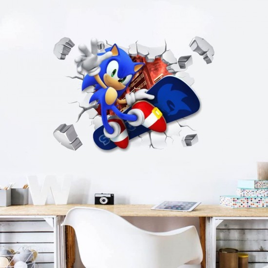 Sticker decorativ cu Sonic, 70 cm, 1118STK Sticker decorativ cu Sonic, 70 cm, 1118STK