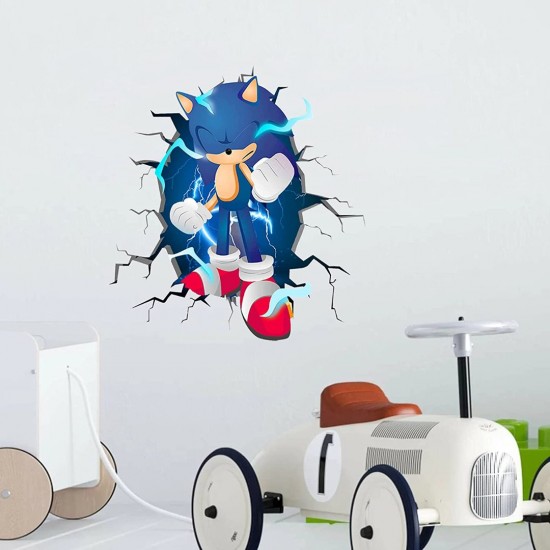 Sticker decorativ cu Sonic, 80 cm, 1119STK Sticker decorativ cu Sonic, 80 cm, 1119STK