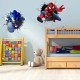 Sticker decorativ cu Sonic si Spiderman, 70 cm, 1116STK