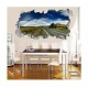 Sticker decorativ, gaura in perete 3D,  Curcubeu, 85 cm, 190STK-1