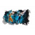 Sticker decorativ, gaura in perete 3D,  Dragon Ball, 85 cm, 1019STK-1