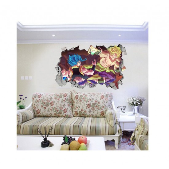 Sticker decorativ, gaura in perete 3D,  Dragon Ball, 85 cm, 1021STK-1