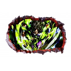 Sticker decorativ, gaura in perete 3D,  Dragon Ball, 85 cm, 1024STK