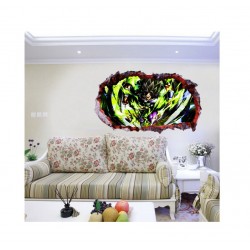 Sticker decorativ, gaura in perete 3D,  Dragon Ball, 85 cm, 1024STK