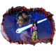Sticker decorativ, gaura in perete 3D,  Dragon Ball, 85 cm, 1025STK-1