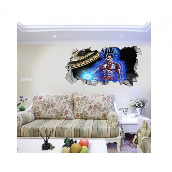 Sticker decorativ, gaura in perete 3D,  Dragon Ball, 85 cm, 1026STK-2