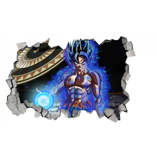 Sticker decorativ, gaura in perete 3D,  Dragon Ball, 85 cm, 1026STK-2