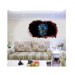 Sticker decorativ, gaura in perete 3D,  Dragon Ball, 85 cm, 1027STK-1
