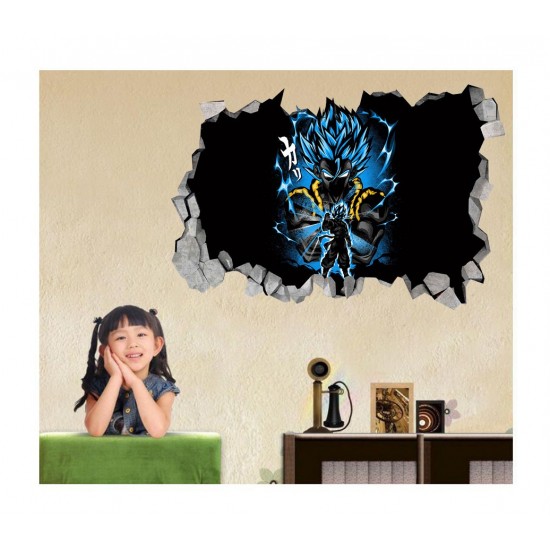 Sticker decorativ, gaura in perete 3D,  Dragon Ball, 85 cm, 1027STK-2