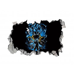 Sticker decorativ, gaura in perete 3D,  Dragon Ball, 85 cm, 1027STK-2