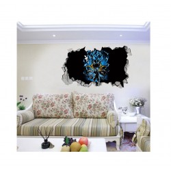 Sticker decorativ, gaura in perete 3D,  Dragon Ball, 85 cm, 1027STK-2