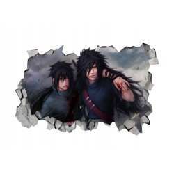 Sticker decorativ, gaura in perete 3D,  Naruto, 85 cm, 1028STK-2
