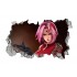 Sticker decorativ, gaura in perete 3D,  Naruto, 85 cm, 1029STK-1