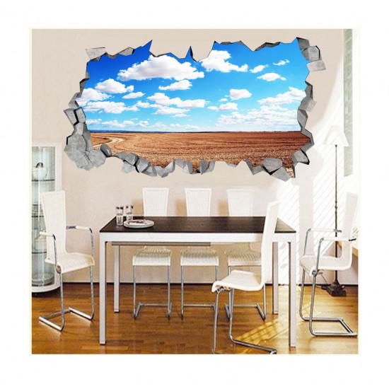 Sticker decorativ, gaura in perete 3D,  Nor, 85 cm, 186STK-1