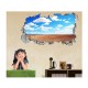 Sticker decorativ, gaura in perete 3D,  Nor, 85 cm, 186STK-1