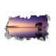 Sticker decorativ, gaura in perete 3D,  Ocean, 85 cm, 178STK-1