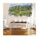 Sticker decorativ, gaura in perete 3D,  Palmieri, 85 cm, 185STK-1