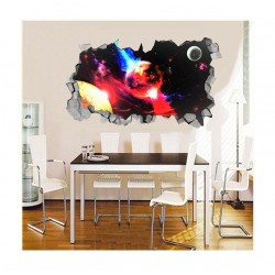 Sticker decorativ, gaura in perete 3D, Planeta, 85 cm, 1033STK Sticker decorativ, gaura in perete 3D, Planeta, 85 cm, 1033STK