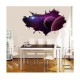 Sticker decorativ, gaura in perete 3D,  Planeta, 85 cm, 1035STK-2