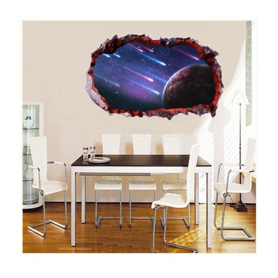 Sticker decorativ, gaura in perete 3D, Planeta, 85 cm, 1045STK-1 Sticker decorativ, gaura in perete 3D, Planeta, 85 cm, 1045STK-1