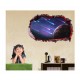 Sticker decorativ, gaura in perete 3D, Planeta, 85 cm, 1045STK-1 Sticker decorativ, gaura in perete 3D, Planeta, 85 cm, 1045STK-1