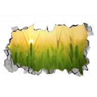 Sticker decorativ, gaura in perete 3D,  Rasarit, 85 cm, 169STK-1