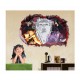 Sticker decorativ, gaura in perete 3D, Uchiha-Uzumaki, 85 cm, 1017STK-1