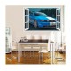 Sticker decorativ masina, Ferestra 3D, 80 cm, 1011STK Sticker decorativ masina, Ferestra 3D, 80 cm, 1011STK
