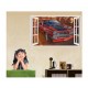 Sticker decorativ masina, Ferestra 3D, 80 cm, 1012STK