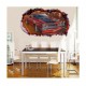Sticker decorativ masina, Gaura in perete 3D, 80 cm, 1012STK-2