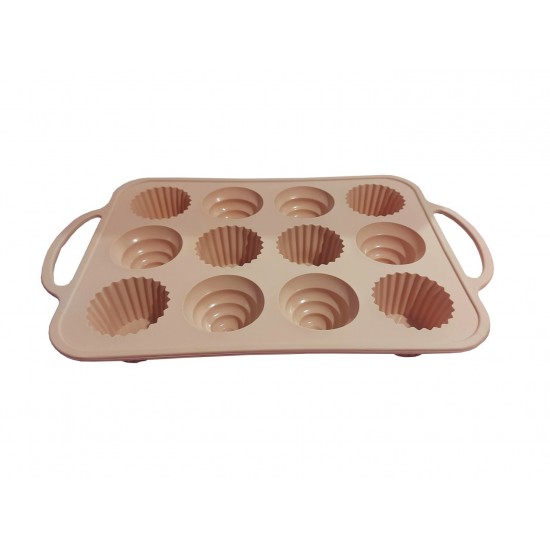 Tava din silicon, 12 cavitati, 37 cm, CooKstyle, 131COF