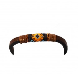 Bratara din piele ecologica, Maro, A4B164 Bratara din piele ecologica, Maro, A4B164