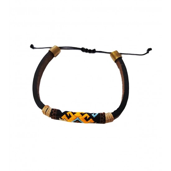 Bratara din piele ecologica, Multicolor, A4B160 Bratara din piele ecologica, Multicolor, A4B160