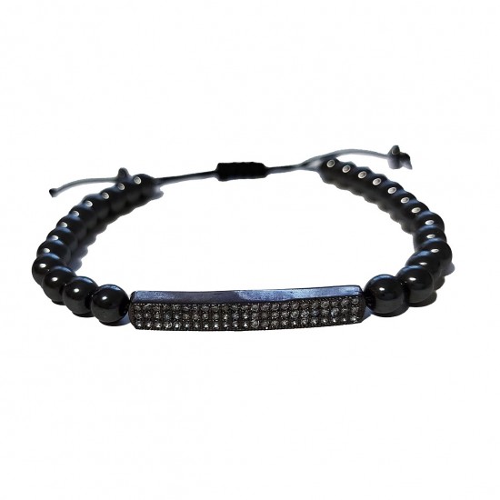 Bratara cu pietre naturale, Onix, Black Stone, A4B170 Bratara cu pietre naturale, Onix, Black Stone, A4B170