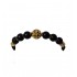 Bratara cu pietre naturale, Onix, Gold Charm, A4B174