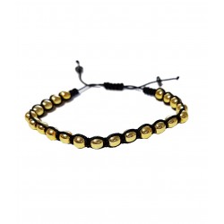 Bratara cu pietre naturale, Onix, Gold Sphere, A4B171 Bratara cu pietre naturale, Onix, Gold Sphere, A4B171