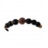Bratara cu pietre naturale, Onix, Roz auriu Charm, A4B173