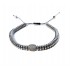 Bratara cu pietre naturale, Onix, Silver Charm cu Zirconiu, A4B166
